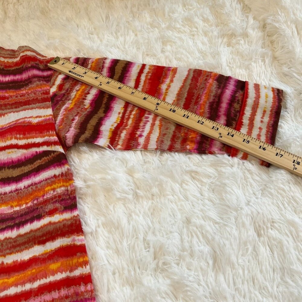Jones New York Tunic Top Oversized Small 100% Linen Lagenlook Boho Artsy 12666x - Picture 8 of 8